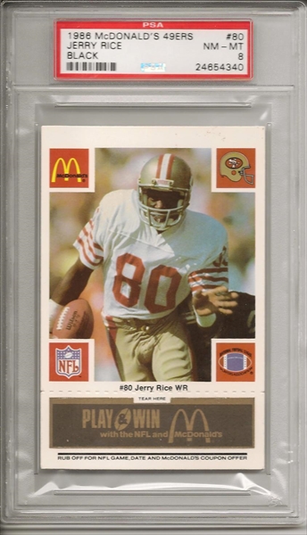 Top Jerry Rice Best Cuts Die-Cut Atomic Refractor PSA MINT!!